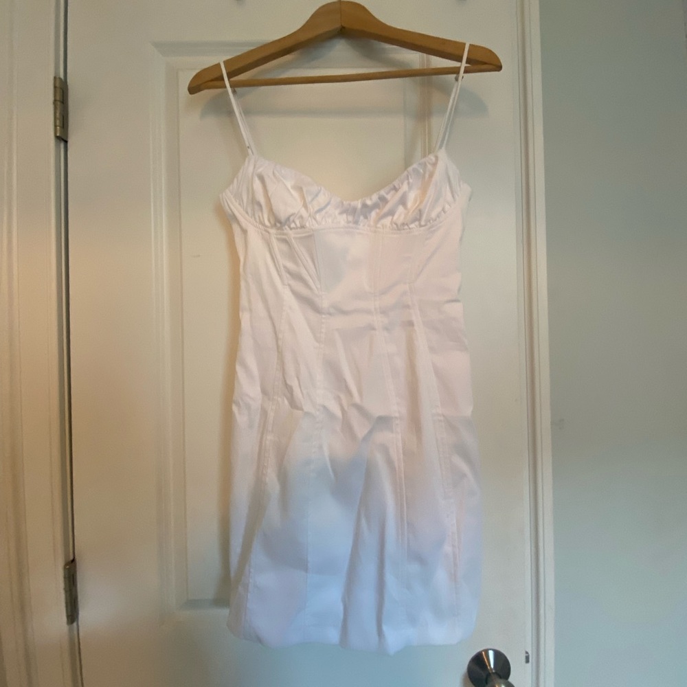 zara white mini dress